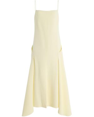 Brandon Maxwell The Darby Crepe Midi Dress - White