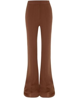 Alex Perry Aldrich Stretch Crepe Pants - Brown