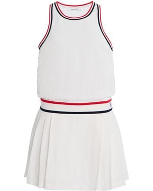 Sporty & Rich Phoebe Pleated Mini Tennis Dress - White