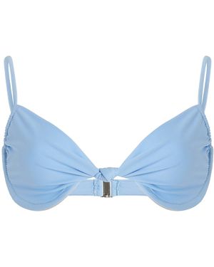 Mare Perpetua Exclusive Bloom Balconette Bikini Top - Blue
