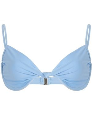 Mare Perpetua Exclusive Bloom Balconette Bikini Top - Blue