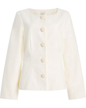 Posse Exclusive Heidi Cotton-Linen Jacket - White