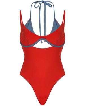 Significant Other Caris Layered Cutout One-Piece Swimsuit