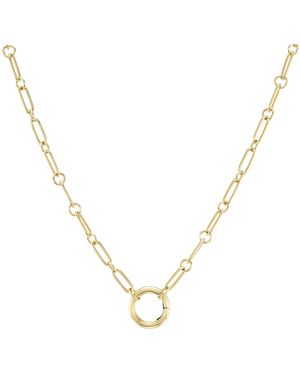 Marlo Laz Petite Multi Link Chain Necklace - Metallic