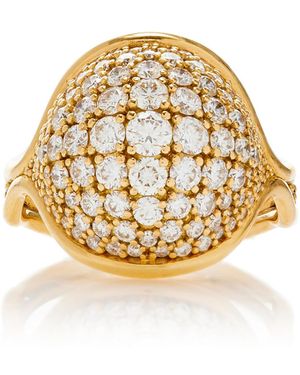 Fernando Jorge Fluid Small 18k Yellow Gold Diamond - Metallic