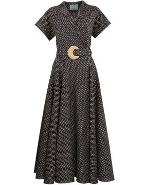 Lena Hoschek Celina Cotton Midi Dress - Black