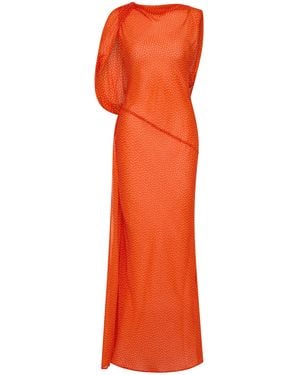 ROAME. Fallon Cape Sleeve Maxi Dress - Orange