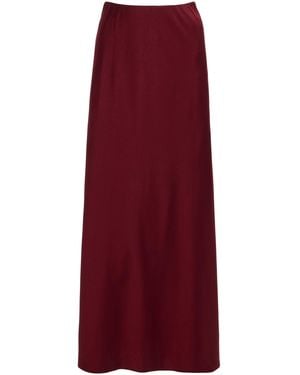 By Malene Birger Barbara Satin Maxi Slip Skirt - Red
