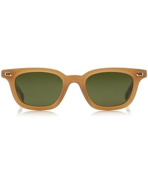 Gucci Rectangle-Frame Acetate Sunglasses - Brown