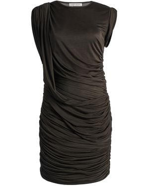 Christopher Esber Verve Twisted Georgette Mini Dress - Black