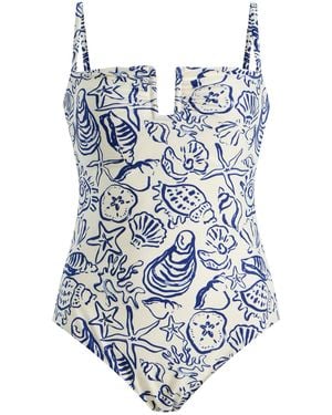 Jonathan Simkhai Ottilie Strapless One-Piece Swimsuit - White