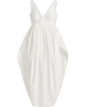 Rohe Sculptural Textured Cotton-Blend Dress - White