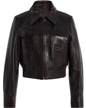 Nili Lotan Charly Leather Jacket - Black