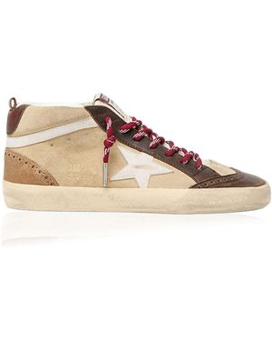 Golden Goose Mid Star Suede Trainers - Multicolour