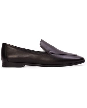 Black Suede Studio Allie Leather Loafers - Black