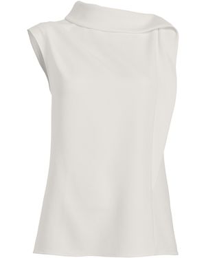 Proenza Schouler Gwen Printed Crepe Twill Top - White