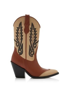 Johanna Ortiz Alma Latina Leather Boots - Brown