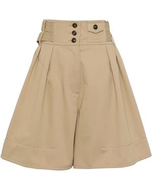 Zimmermann Rebellion Cotton Cargo Shorts - Natural