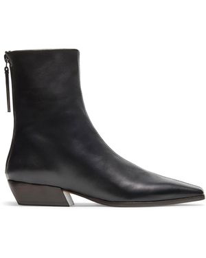 Emme Parsons Minori Leather Ankle Boots - Black