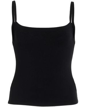 ÉTERNE 90's Jersey Tank Top - Black