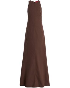 THE LATEST Dori Cotton Poplin Maxi Dress - Brown