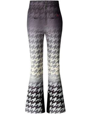 Perfect Moment Aurora Houndstooth Ski Pants - Gray