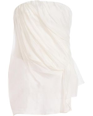 THE GARMENT Exclusive Gilian Wool-Blend Bustier Top - White