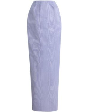 Wiederhoeft Exclusive Moire Maxi Skirt - Blue