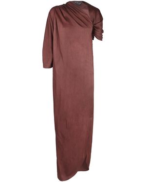 Cortana Ocaso Satin Maxi Dress - Red