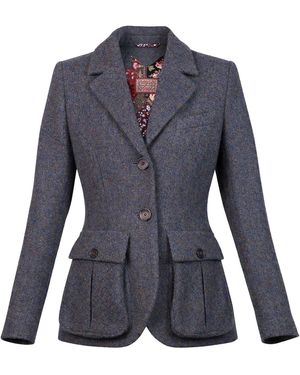 Lena Hoschek Grandpa's Virgin Wool Hunting Jacket - Blue