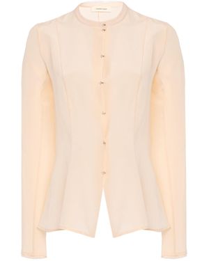 Colleen Allen Exclusive Victorian Silk Top - White