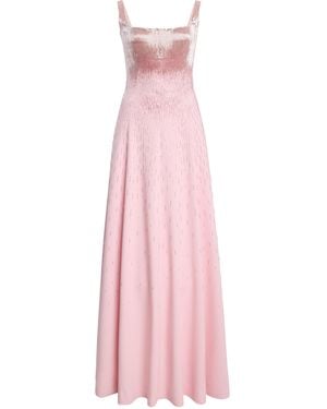 Oscar de la Renta Beaded Gown - Pink