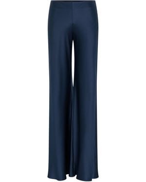 Heirlome Max Silk Flared Trousers - Blue