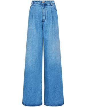 Gabriela Hearst Brenn Wide-Leg Denim Jeans - Blue