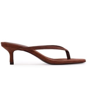 Black Suede Studio Tash Suede Sandals - Brown