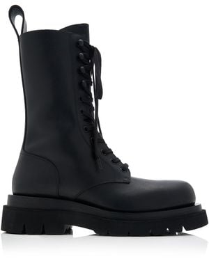 Bottega Veneta Lug Lace-Up Boot - Black