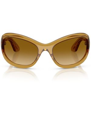 KHAITE 1967C Square-Frame Acetate Sunglasses - Yellow