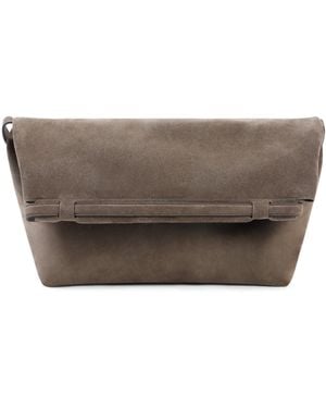Janessa Leone Auden Convertible Suede Clutch - Brown