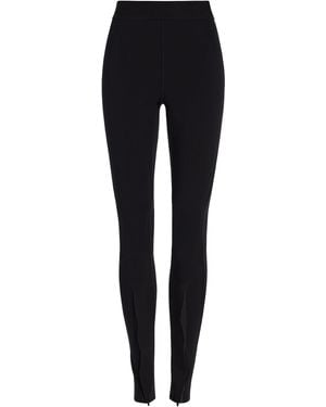 Wardrobe NYC Opaque Front Zip Legging - Black