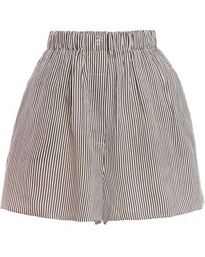 Frankie Shop Lui Silk Striped Shorts - Multicolor