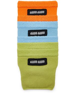 Miu Miu 3-Pack Socks - Blue