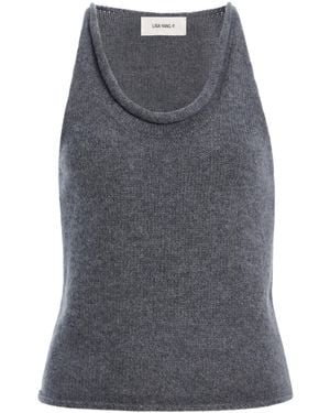 Lisa Yang Hayda Cashmere Top - Gray