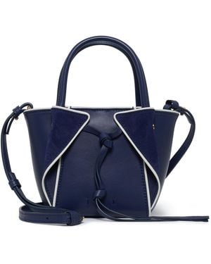 Gabriela Hearst Small Marija Bag With Piping - Blue