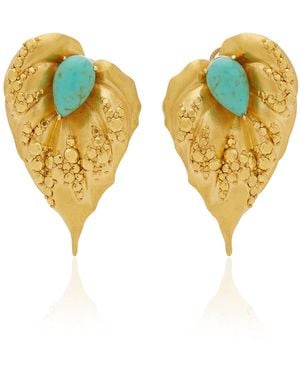 Anabela Chan Poison Ivy 24k Gold And Aluminum Earrings - Yellow