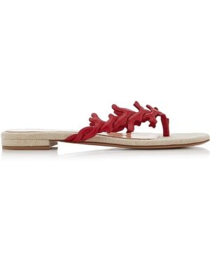 Gianvito Rossi Leather Sandals - Red