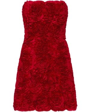 Aje. Strapless Rosette-gazer Mini Dress - Red