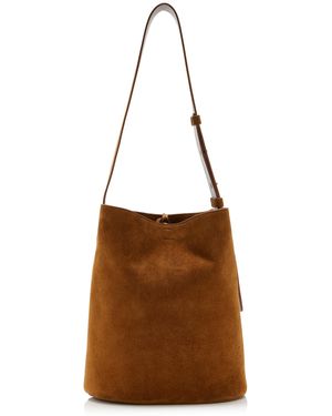 LIE STUDIO The Norma Suede Tote Bag - Brown