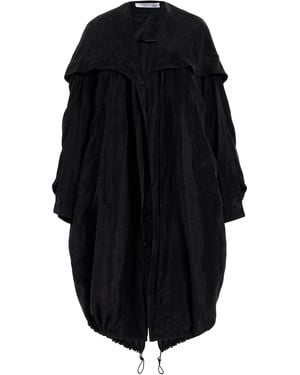 Another Tomorrow Exclusive Lyocell Parka Coat - Black