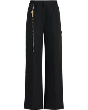 Tae Park Exclusive Painter Cotton-canvas Straight-leg Trousers - Black