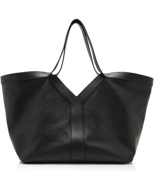 Saint Laurent Y Large Leather Tote Bag - Black